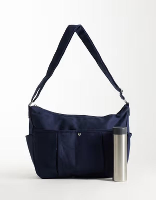 エイソス メンズ 御徒面子 ASOS DESIGN canvas utility crossbody bag BLUE 青み
