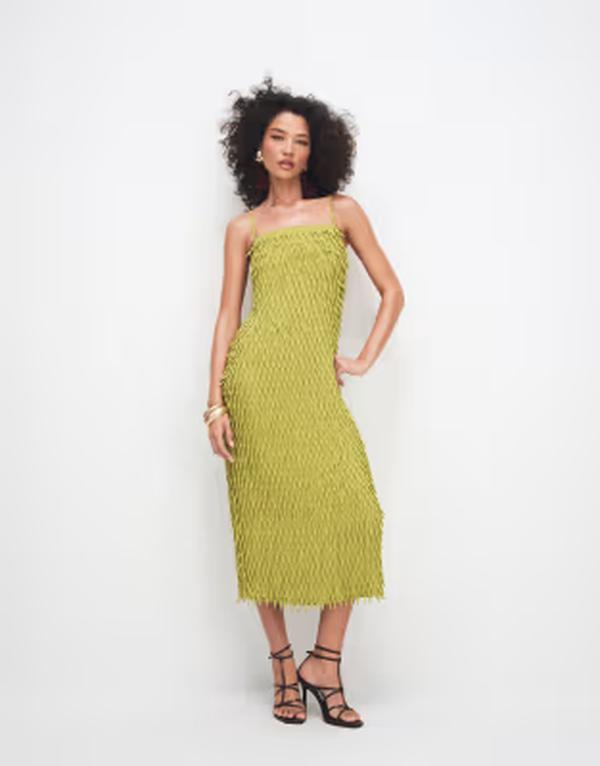 エイソス レディース トップス 衣裳 MIDI ASOS DESIGN all over embellished camidi dress インチ olive オリーブ