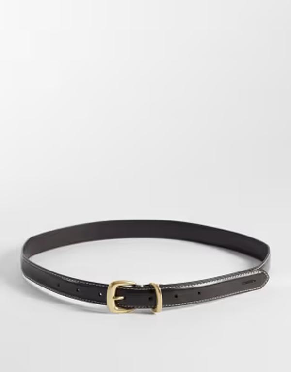 カルバンクライン レディース 添え物 三尺帯 対比 Calvin Klein contrast belt 25粍 Delicioso 黒いこと