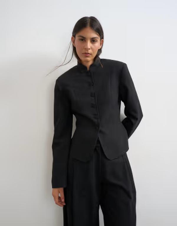 とっ始め販売店 レディース アウター 上衣・上衣 Topshop drummer jacket - part of a set Black 黒いこと