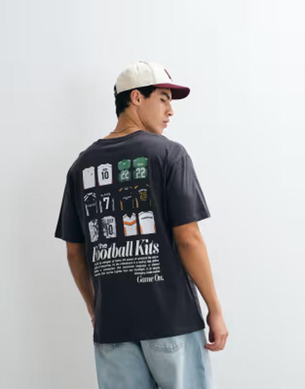 手玉 アンド ジョーンズ メンズ トップス ティーシャツ グラフィック Jack \u0026 Jones football kits graphic t-shirt Phantom 薄墨色