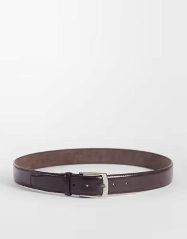 手玉 アンド ジョーンズ メンズ 付属品 胴締め なめし革 フェイクレザー Jack \u0026 Jones faux leather belt Brown stone 赤銅色