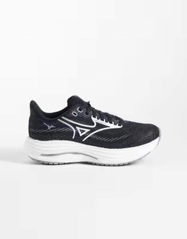 ミズノ レディース シューズ スニーカー Mizuno Wave Rider 29 sneakers and Black and white 白いこと