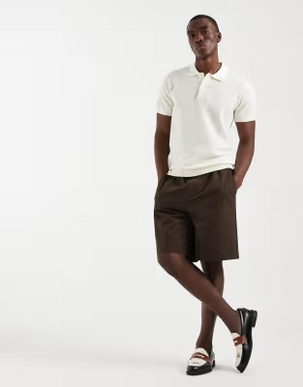 ブレンド メンズ トップス ポロシャツ レギュラーフィット コットン ニット BLEND 100% cotton regular fit knit poloff-white オフホワイト｜ReVida 店