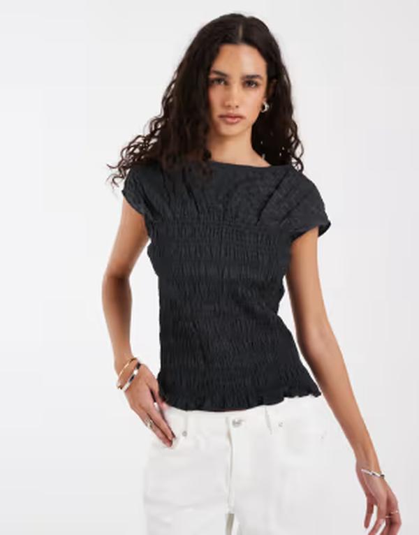 アンドアザーストーリーズ レディース トップス プルオーバー シアー \u0026 Other Storiesheered top インチ off Black 黒いこと