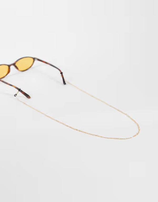 エイソス メンズ 佩び物 サングラス・アイウェア ASOS DESIGN figaro sunglasses chain GOLD ゴールド