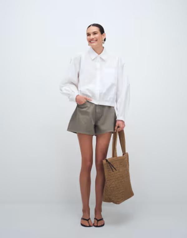 エイソス レディース ボトムス 二分の一ズボン下・さる股引き A 伝達ルート 遊撃手ズボン下 ASOS DESIGN longer a-line shorts Khaki カーキ