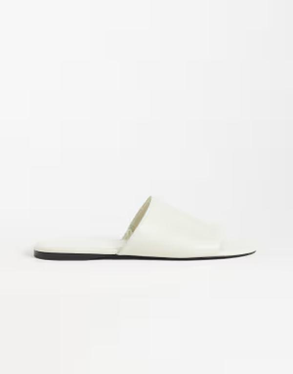 マンゴ レディース シューズ サンダル なめし革 Mango 100% leather flat sandals ECRU エクリュ