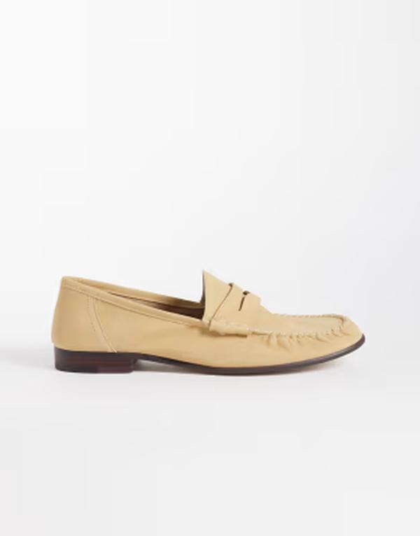 マンゴ レディース シューズ スリッポン・ローファー スエードクロス なめし革 Mango 100% suede leather loafers インチ sand BEIGE ベージュ