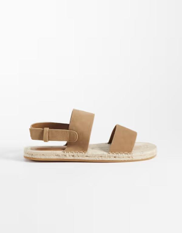 マンゴ メンズ シューズ サンダル スエードクロス Mango real suede sandals BROWN 赤銅色