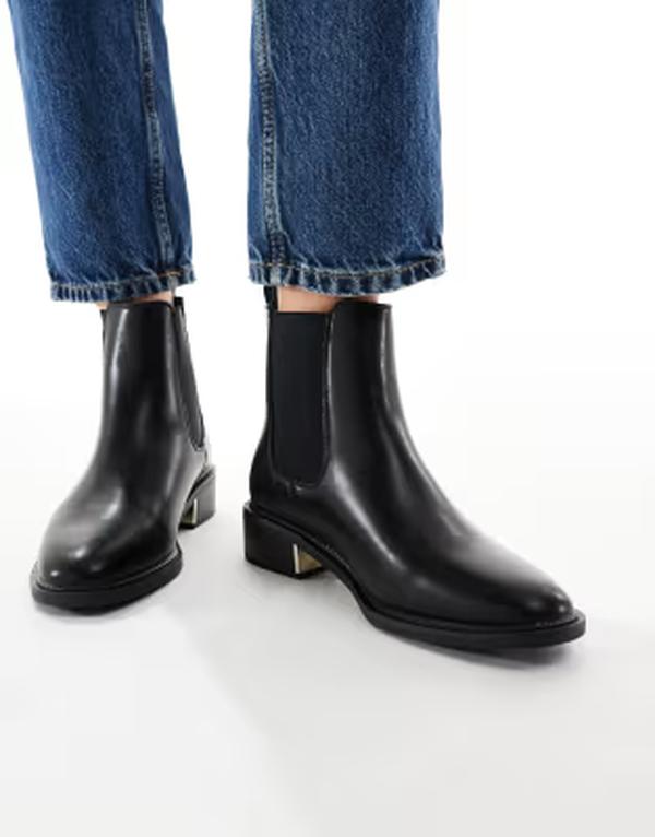 セクウェル レディース シューズ ブーツ・レインブーツ チェルシーブーツ チェルシー SEQWLatte refined Chelsea boots Black 黒いこと