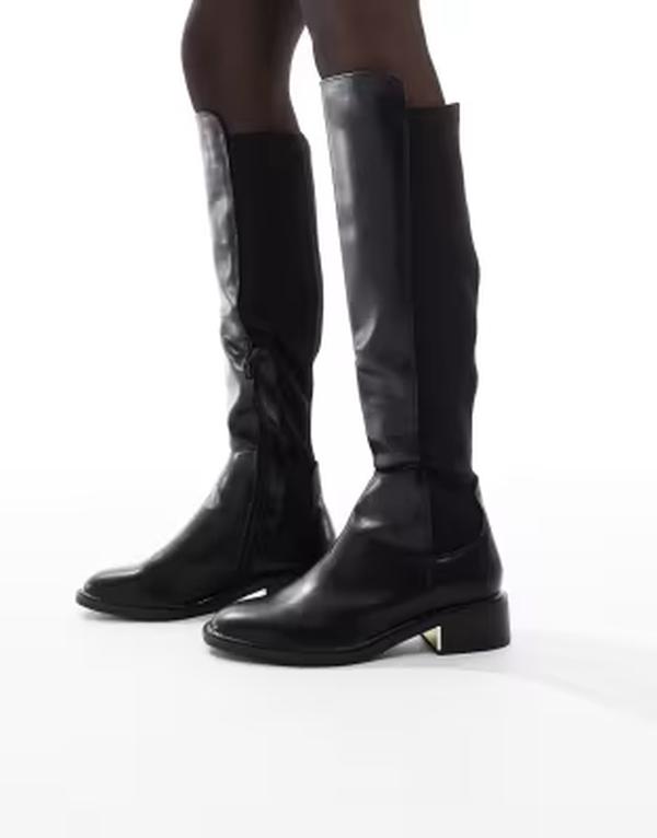 セクウェル レディース シューズ ブーツ・レインブーツ SEQWLatte riding boots Black ブラック｜ReVida 店