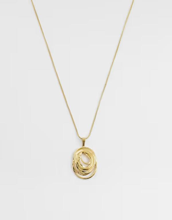 ロストソウルズ レディース アクセサリー ネックレス・チョーカー・ペンダントトップ Tシャツ レース Lost Soulspiral necklace in 18k gold plated stainlessteel GOLD ゴールド｜ReVida 店