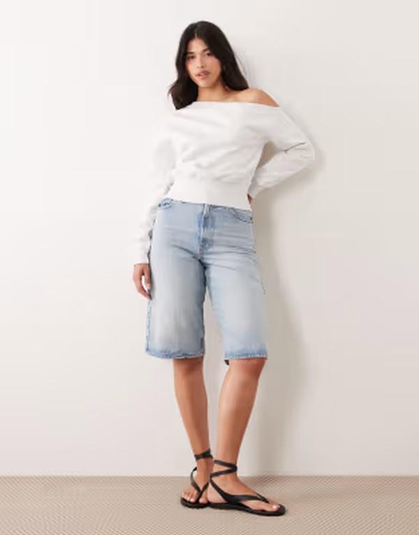 カイア レディース アウター パーカー・スウェット プルオーバー Kaiia oversized one shoulder sweatshirt インチ light heather LIGHT GRAY MARL 薄墨色