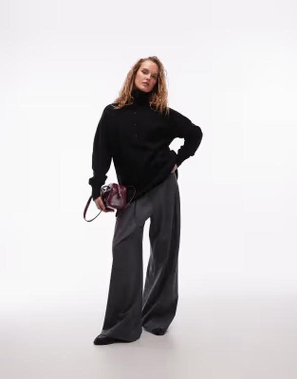 アルケット レディース アウター ニット・セーター ポロシャツ ウール ARKET boiled wool blend sweater with polo collar Navy Blue ネイビー｜ReVida 店