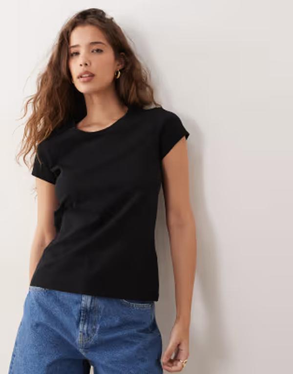アルケット レディース トップス Tシャツ ARKET Snow stretch slim t-shirt Black ブラック｜ReVida 店 9,865円