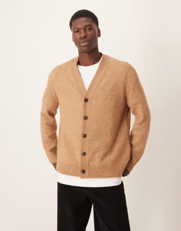 アル毛布 メンズ アウター 編み物・スウェーター ジレー ARKETextu red alpacardigan インチ camel Dark Beige ベージュ