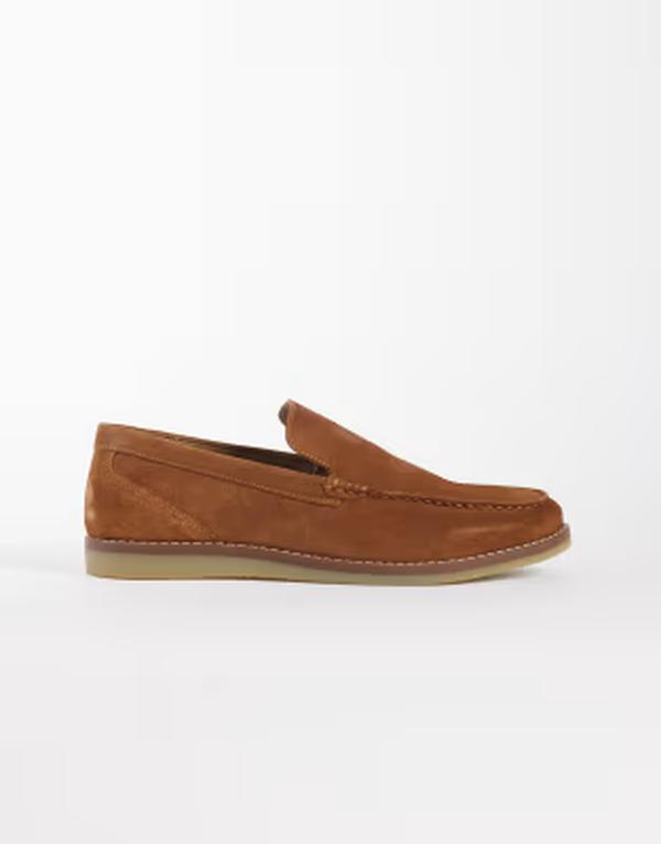 シュー メンズ スリッポン・ローファー スエード Schuh Risk loafers in tan suede Tan Suede タン｜ReVida 店