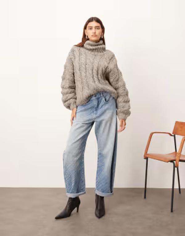 アレンジ レディース ボトムス デニムパンツ ジーンズ ARRANGE Tova textu red jeans in mid wash MID BLUE ブルー｜ReVida 店 27,936円