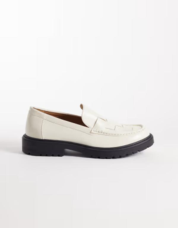 セクウェル メンズ シューズ スリッポン・ローファー SEQWL Pier chunky loafers with woven upper Off white オフホワイト|ReVida 店