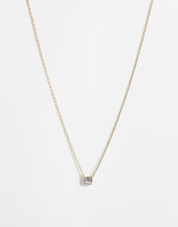 アクセサライズ レディース アクセサリー ネックレス・チョーカー・ペンダントトップ レース Accessorize Z sparkle pendant necklace in 14k plated GOLD ゴールド｜ReVida 店