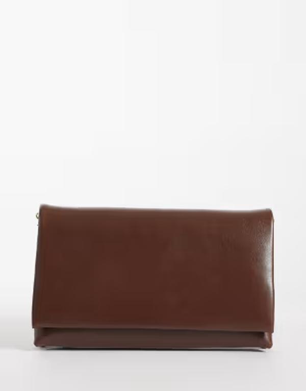 マンゴ レディース バッグ Mango cross body bag Chocolate チョコレート|ReVida 店