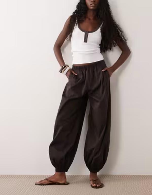 ジェイディーワイ レディース ボトムス カジュアルパンツ JDY balloon pants Chocolate torte チョコレート｜ReVida 店