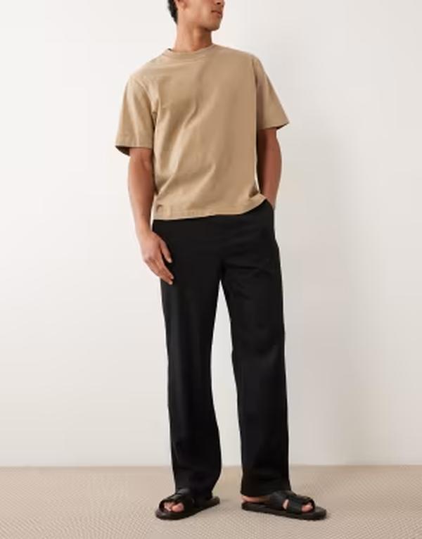 コットンオン メンズ ボトムス カジュアルパンツ プリーツ Cotton baggy tailo red pleated pants Black ブラック｜ReVida 店 18,536円