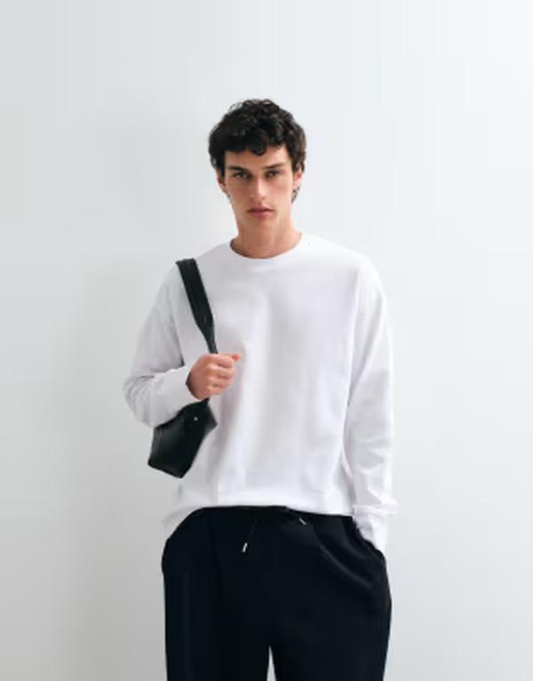 ジャック アンド ジョーンズ メンズ トップス Tシャツ Jack & Jones heavyweight long sleeve top White ホワイト｜ReVida 店 8,985円