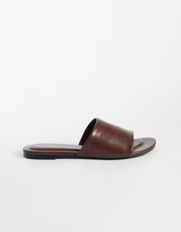 グラマラス レディース シューズ サンダル Glamorouslip on sandals in chocolate チョコレート|ReVida 店