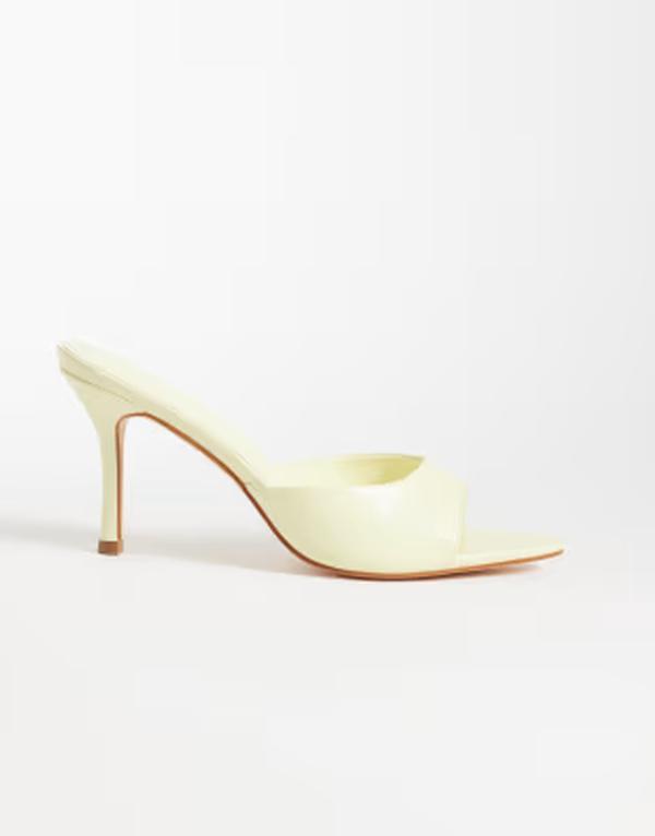 セクウェル レディース シューズ サンダル ヒール SEQWL Ocon heeled sandals in butter yellow イエロー｜ReVida 店