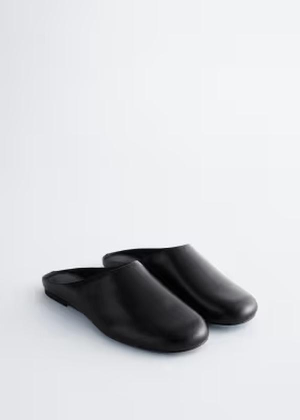 アンドアザーストーリーズ レディース シューズ サンダル レザー & Other Stories leather mules Black ブラック｜ReVida 店