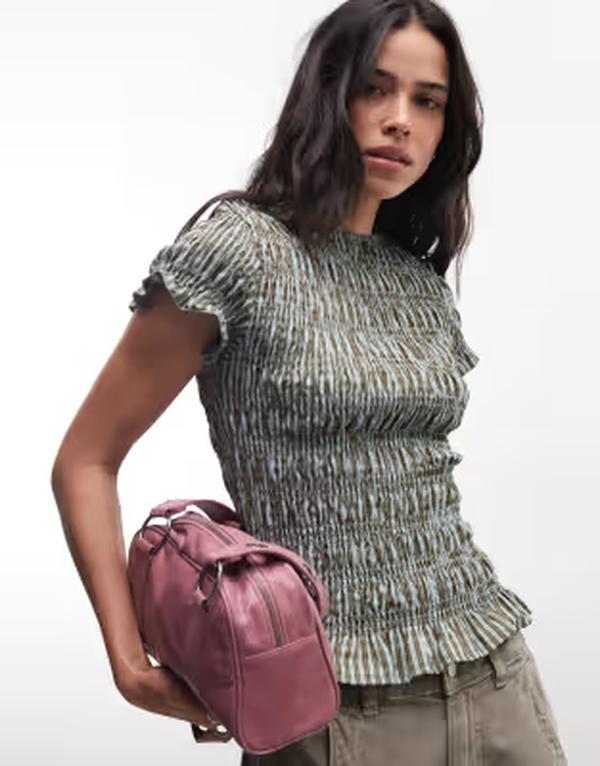 デイジーストリート レディース トップス シャツ Daisy Street shir red short sleeve top blue plaid Multi check マルチカラー|ReVida 店