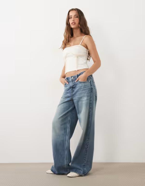 ミスセルフフリッジ レディース トップス シャツ Misselfridge under bust seam detail cami top in cream クリーム｜ReVida 店