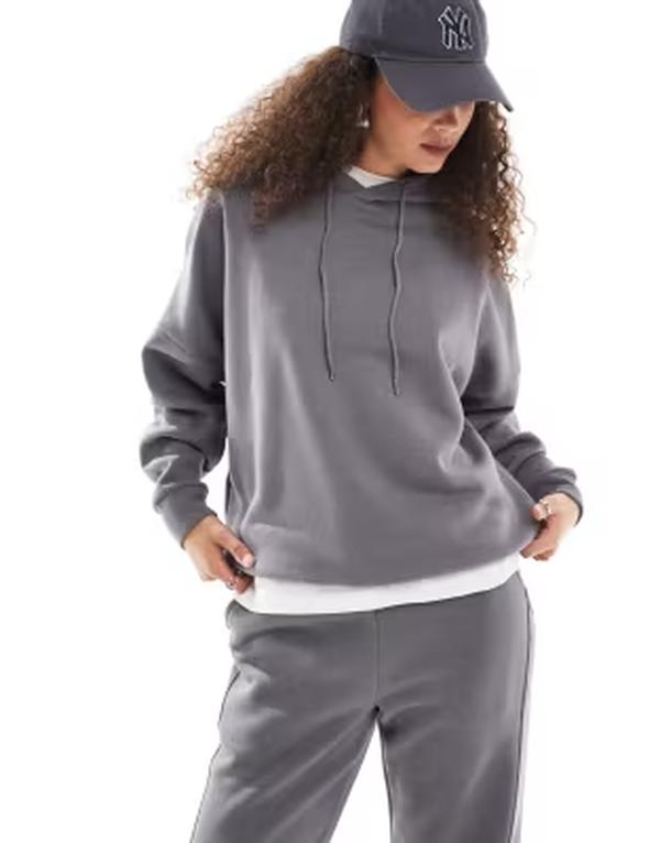 ノイジーメイ レディース アウター パーカー・スウェット Noisy May loose fit hoodie in charcoal - part of a set Charcoal チャコール|ReVida 店