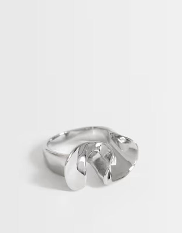 トップショップ レディース アクセサリー リング Tシャツ Topshop Rue waterproof stainlessteel ring SILVER シルバー｜ReVida 店