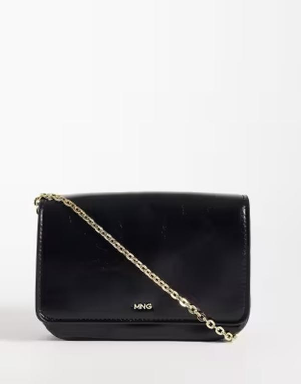 マンゴ レディース バッグ Mango classicross-body bag Black ブラック|ReVida 店