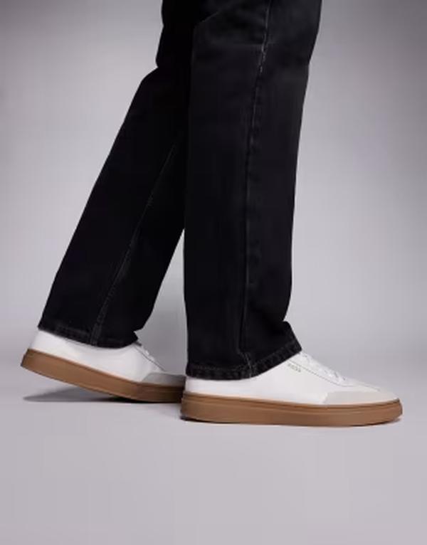 ボス メンズ シューズ スニーカー BOSS Bodywear BOSS Kieran court sneakers Open White ホワイト|ReVida 店