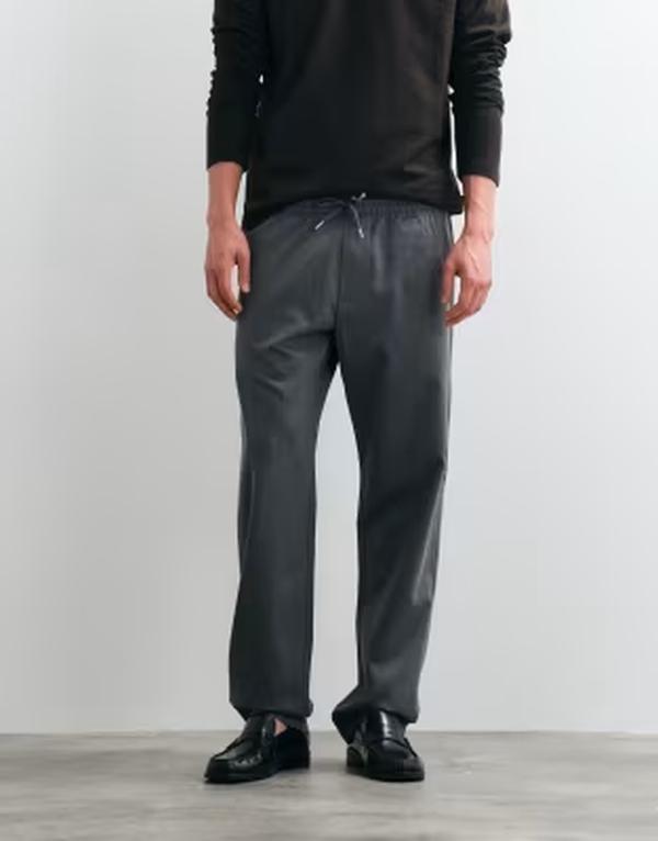 ジャック アンド ジョーンズ メンズ ボトムス カジュアルパンツ Jack & Jonestraight fit drawstring pants Gray Melange グレー｜ReVida 店