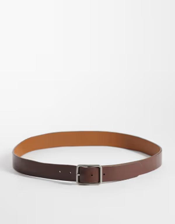ジャック アンド ジョーンズ メンズ アクセサリー ベルト Jack & Jones reversible belt and tan Cognac ブラウン｜ReVida 店