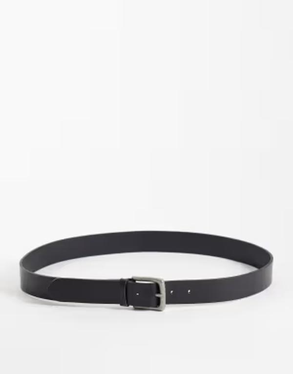 ジャック アンド ジョーンズ メンズ アクセサリー ベルト レザー Jack & Jonesquare buckleather belt Black ブラック｜ReVida 店 8,626円