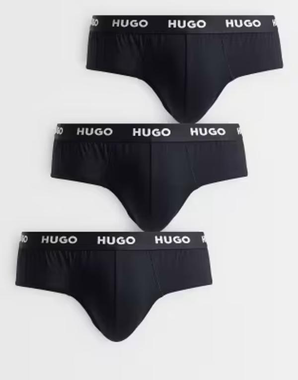 ヒューゴレッド メンズ アンダーウェア ボクサーパンツ Hugo Red HUGO Bodywear 3-pack hipster briefs Black ブラック｜ReVida 店
