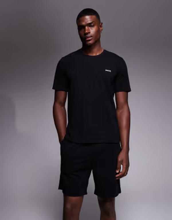 ボス オレンジ メンズ ボトムス ハーフパンツ・ショーツ ショートパンツ BOSS Orange BOSS Bodywear lounge shorts - part of a set Black ブラック｜ReVida 店
