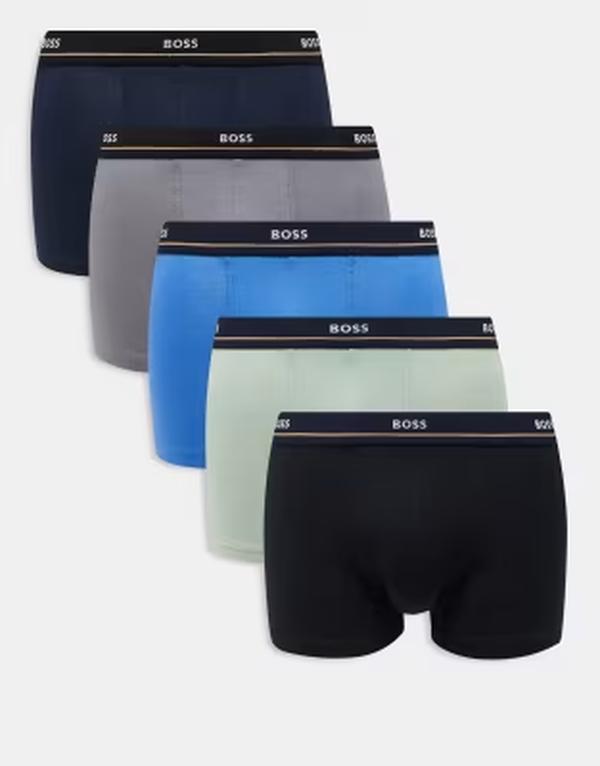 ボス オレンジ メンズ アンダーウェア トランクス ロゴ BOSS Orange BOSS Bodywear 5-pack logo waistband briefs in multi Open miscellaneous マルチカラー|ReVida 店