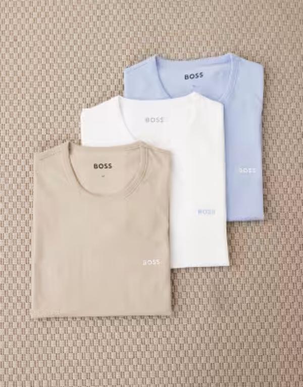 ボス メンズ トップス Tシャツ BOSS Bodywear 3 pack T-shirt in multi Open miscellaneous マルチカラー|ReVida 店