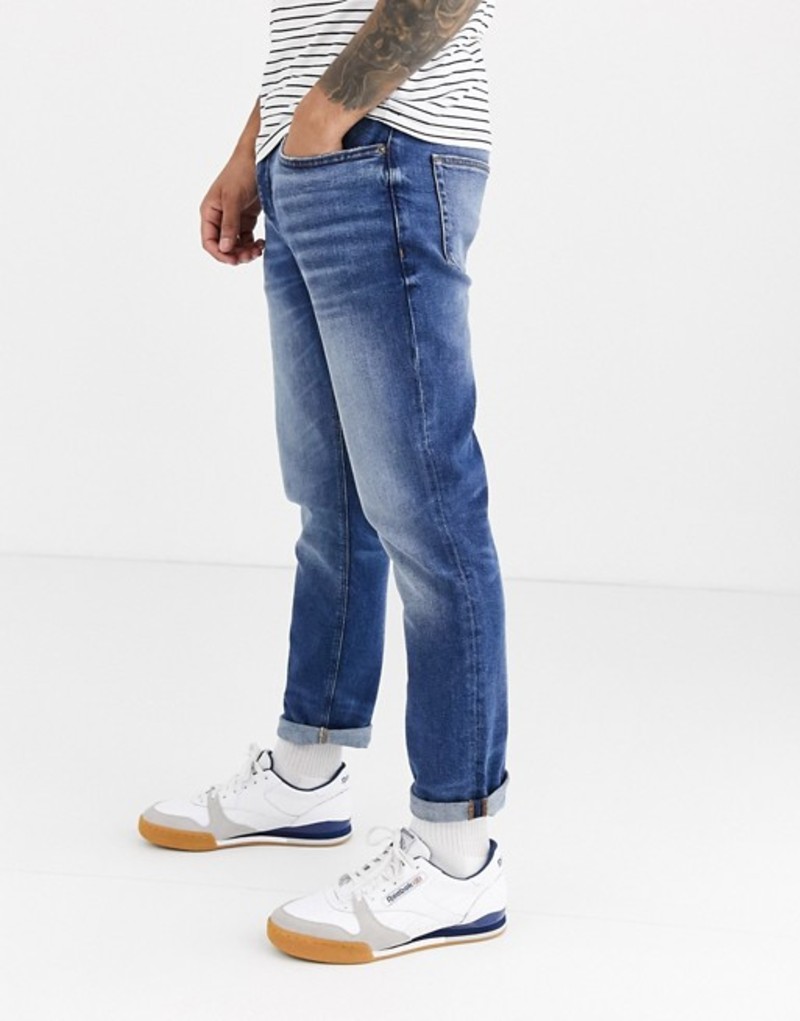 ランキングや新製品 リバーアイランド メンズ デニムパンツ ボトムス River Island Slim Jeans In Mid Wash Blue Mid Blue Revida 店 お買得 Www Lacomediapro Co Il