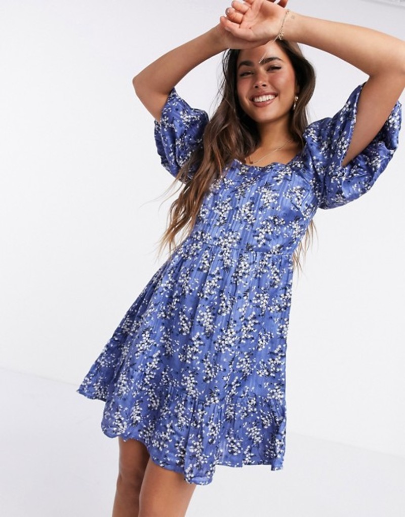 正規店仕入れの ワンピース マンゴ Blue Blue In Dress Smock Floral Broderie Mango トップス ワンピース レディース Www Dgb Gov Bf