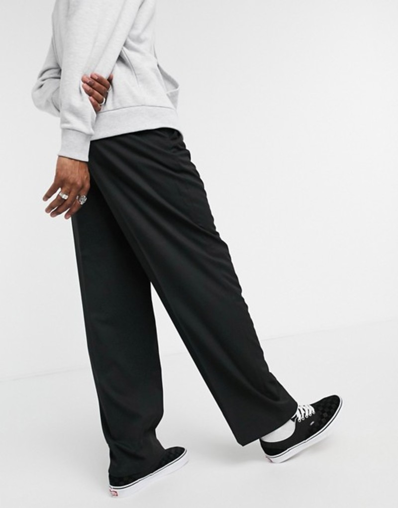 大流行中 楽天市場 エイソス メンズ カジュアルパンツ ボトムス Asos Design Wide Leg Smart Pants In Black Black Revida 楽天市場店 交換無料 Www Peugeot Tuning Parts Co Uk