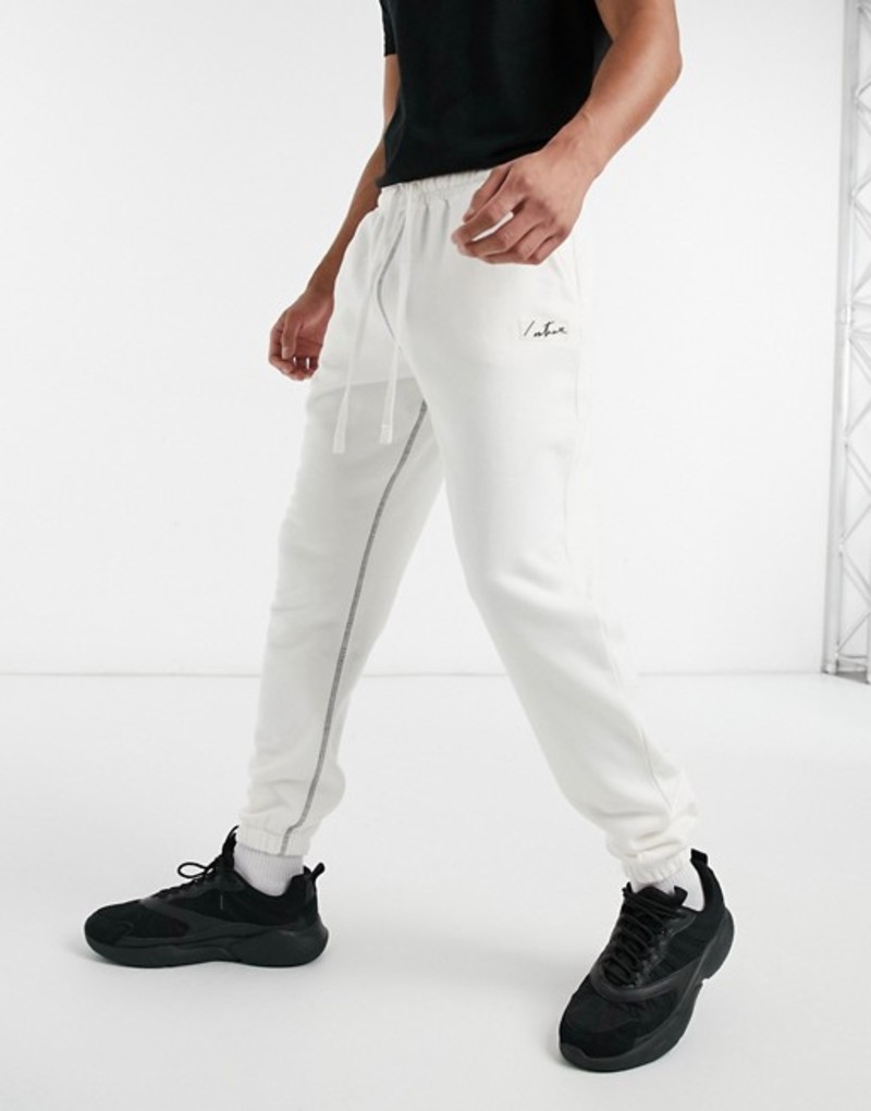 即日出荷 ザ クチュール クラブ メンズ カジュアルパンツ ボトムス The Couture Club Pocket Signature Sweatpants In Off White Cream お1人様1点限り Skylines Ae