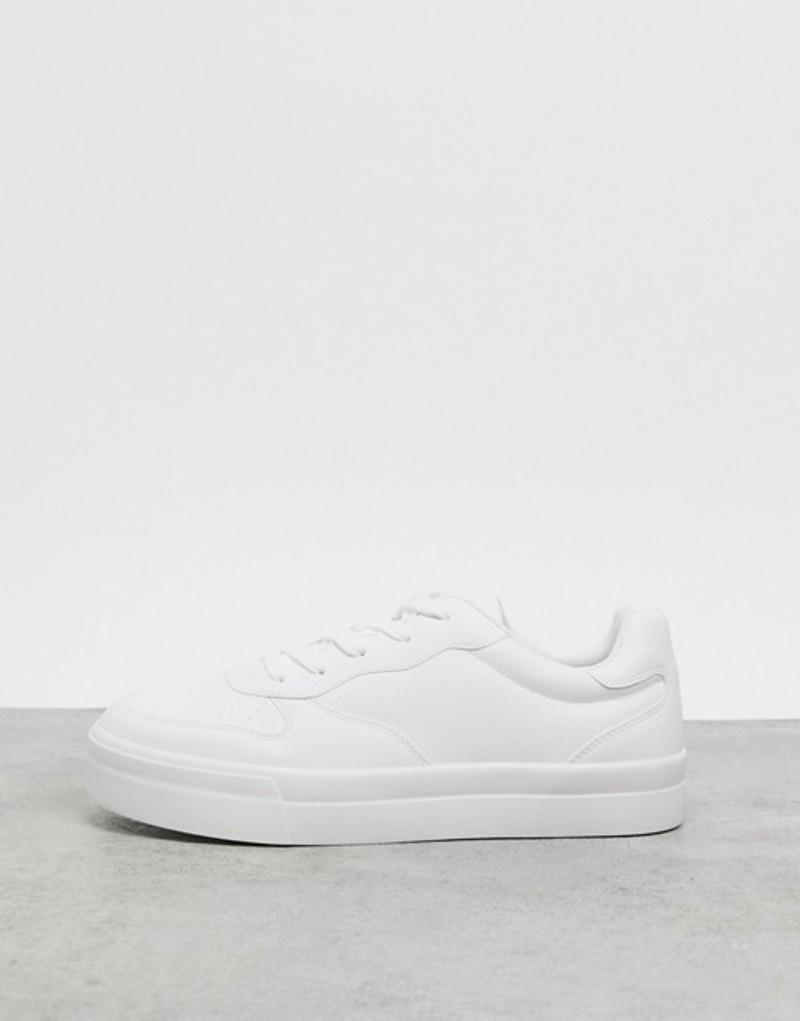 喜ばれる誕生日プレゼント Bershka シューズ スニーカー メンズ ベルシュカ Flat White White In Sneakers Sole 01 Whi Radiosinagoga Com